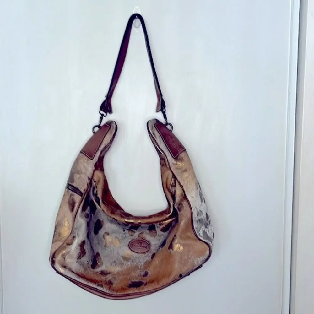 Terrida Tangaroa Venezia Animal Print Leather Travel Duffle Weekend Bag - Picture 16 of 16